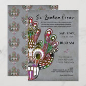 Sri Lanka Modern Cultureel ontwerp Kaart (Voorkant / Achterkant)