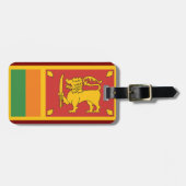 Sri Lanka National Flag Lion Symbol Bagagelabel (Voorkant horizontaal)