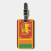 Sri Lanka National Flag Lion Symbol Bagagelabel (Voorkant verticaal)