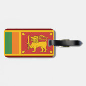 Sri Lanka National Flag Lion Symbol Bagagelabel (Achterkant horizontaal)