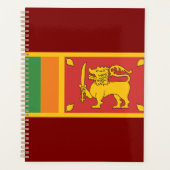Sri Lanka National Flag Lion Symbol Planner (Voorkant)