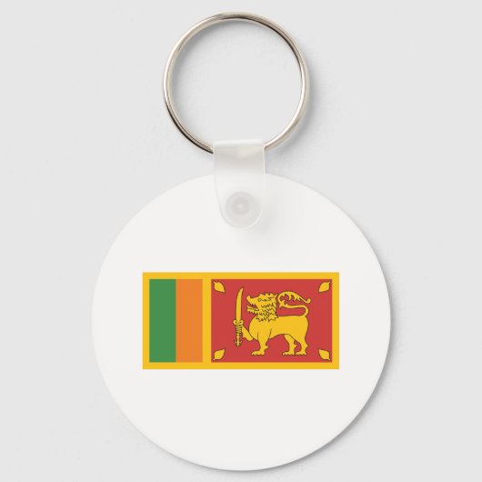 Sri Lanka National Flag Lion Symbol Sleutelhanger (Voorkant)
