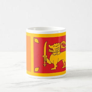 Sri Lanka Nationale Vlag Leeuw Symbool Koffiemok
