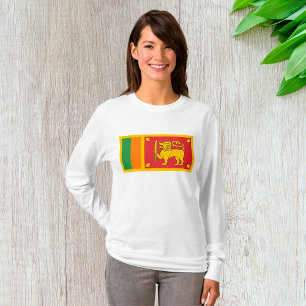 Sri Lanka Nationale Vlag Leeuw Symbool T-shirt
