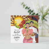 Sri Lanka Nieuwjaarsviering Save The Date (Staand voorkant)