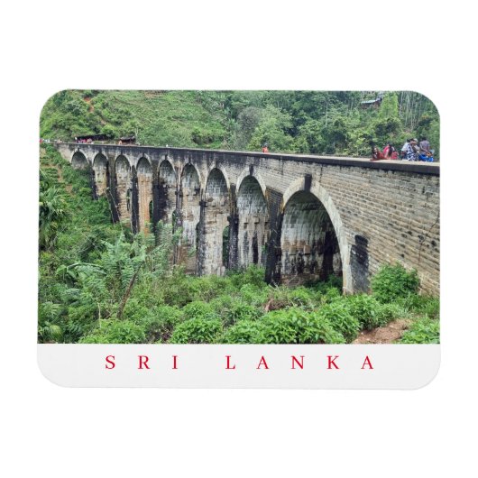 Sri Lanka Nine Arches Bridge fridge magnet Magneet (Horizontaal)