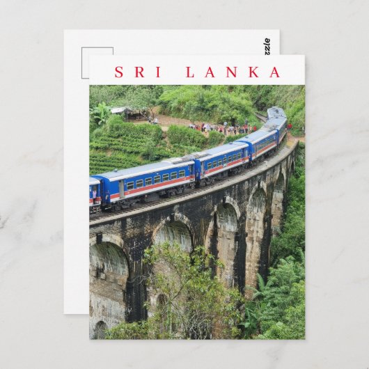 Sri Lanka Nine Arches Bridge uitzicht briefkaart (Voorkant / Achterkant)