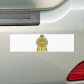 Sri Lanka - Officieel wapenschild heraldry-symbool Bumpersticker (Op auto)