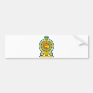 Sri Lanka - Officieel wapenschild heraldry-symbool Bumpersticker