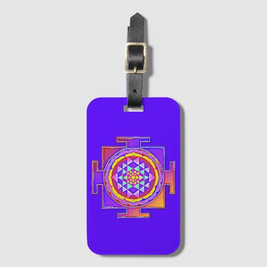 Sri Lanka - Ontwerp van het hindoeïstische symbool Bagagelabel (Voorkant (verticaal))