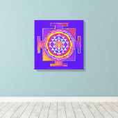 Sri Lanka - Ontwerp van het hindoeïstische symbool Canvas Afdruk (Insitu (Houten vloer))