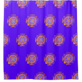 Sri Lanka - Ontwerp van het hindoeïstische symbool Douchegordijn (Voorkant)
