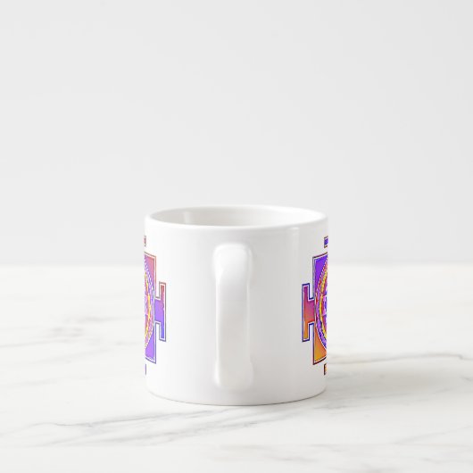 Sri Lanka - Ontwerp van het hindoeïstische symbool Espresso Kop (Achterkant)