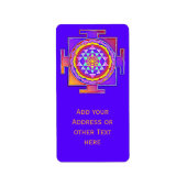 Sri Lanka - Ontwerp van het hindoeïstische symbool Etiket (Voorkant)