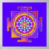 Sri Lanka - Ontwerp van het hindoeïstische symbool Poster (Voorkant)