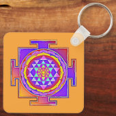 Sri Lanka - Ontwerp van het hindoeïstische symbool Sleutelhanger (Achterkant)