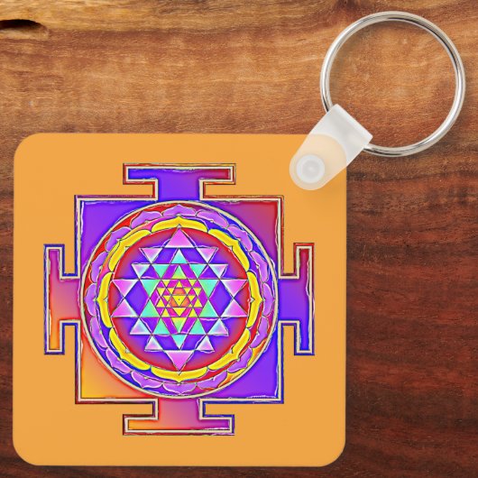 Sri Lanka - Ontwerp van het hindoeïstische symbool Sleutelhanger (Achterkant)