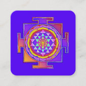 Sri Lanka - Ontwerp van het hindoeïstische symbool Vierkante Visitekaartje (Voorkant)