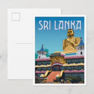 Sri Lanka Oude Kunst Reizen Briefkaart