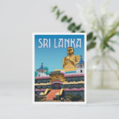 Sri Lanka Oude Kunst Reizen Briefkaart (Staand voorkant)