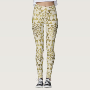Sri Lanka - Patroon Sri Lanka - Gold pastel Leggings