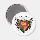 Sri Lanka [personaliseren] Magneet (Voorkant / Achterkant)