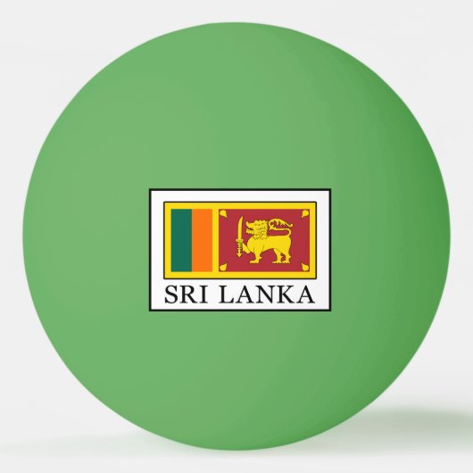 Sri Lanka Pingpongbal (Voorkant)