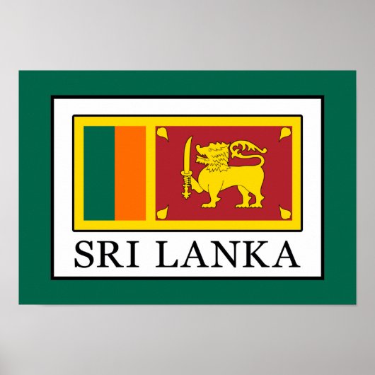 Sri Lanka Poster (Voorkant)