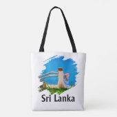Sri Lanka Premium Kwaliteit Tote Bag (Achterkant)
