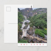 Sri Lanka Rawana waterval uitzicht briefkaart (Voorkant / Achterkant)