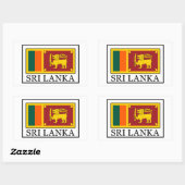 Sri Lanka Rechthoekige Sticker (Vel)