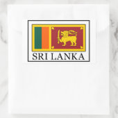 Sri Lanka Rechthoekige Sticker (Tas)