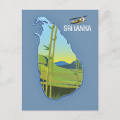 Sri Lanka reis kaart (Voorkant)