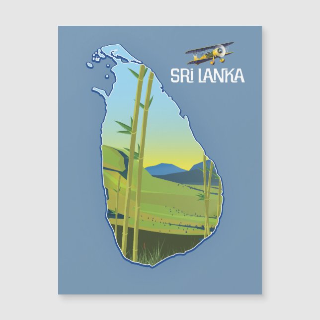 Sri Lanka reiskaart (Voorkant)