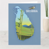 Sri Lanka reiskaart Kaart (Voorkant)