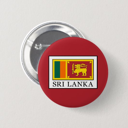 Sri Lanka Ronde Button 5,7 Cm (Voorkant /achterkant)