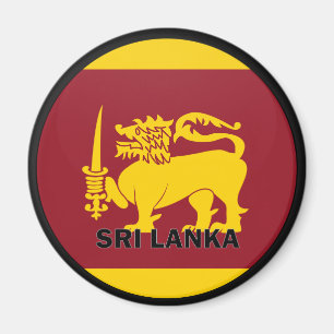 Sri Lanka Roundel-kwaliteitsvlag Magneet