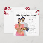 Sri Lanka Save The Date (Voorkant / Achterkant)