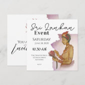 Sri Lanka Sigiri Schilderijen Save The Date (Voorkant / Achterkant)