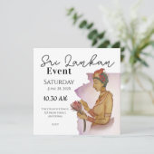 Sri Lanka Sigiri Schilderijen Save The Date (Staand voorkant)