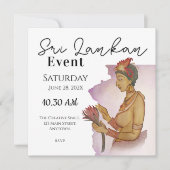 Sri Lanka Sigiri Schilderijen Save The Date (Voorkant)