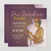 Sri Lanka Sigiri Schilderijen Save The Date (Voorkant / Achterkant)