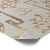 Sri Lanka / Sri Chakra in kleur op canvas Poster (Hoek)