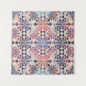 Sri Lanka / Sri Chakra Pattern - Verf textuur Wandkleed (Voorkant (horizontaal))