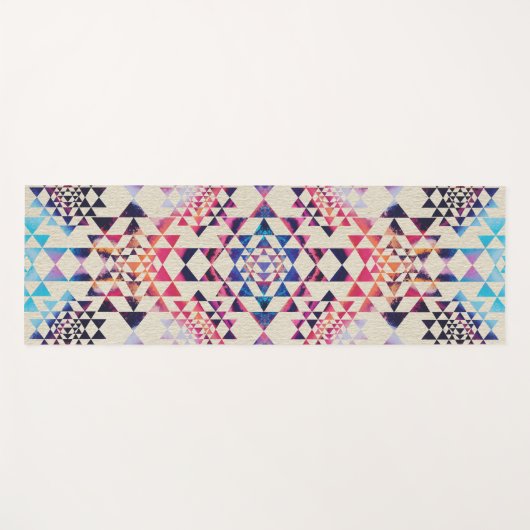 Sri Lanka / Sri Chakra Pattern - Verf textuur Yogamat (Voorkant (horizontaal))