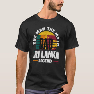 Sri Lanka Sri Lanka Flag Fathers Day T-shirt