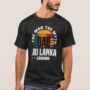 Sri Lanka Sri Lanka Flag Fathers Day T-shirt