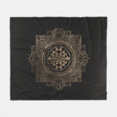 Sri Lanka / Sri Lanka in de Golden lotus Fleece Deken (Voorkant (Horizontaal))