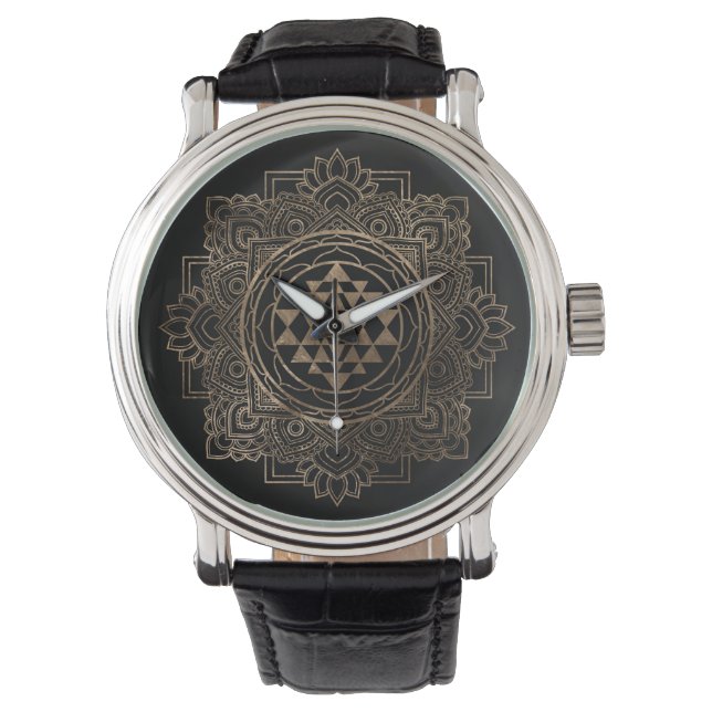Sri Lanka / Sri Lanka in de Golden lotus Horloge (Voorkant)