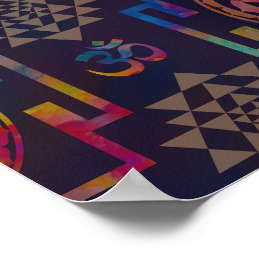 Sri Lanka / Sri Lanka in kleur Poster (Hoek)